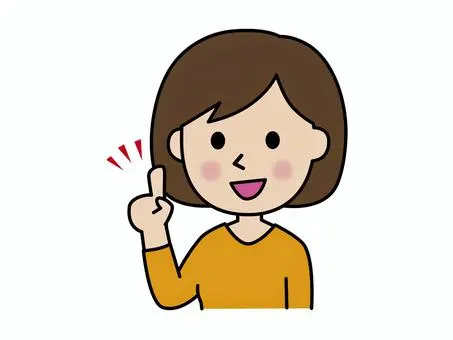 ポイントを指さしで説明する女性