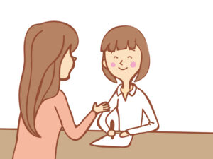 不安や心配があるときは、スタッフに相談しましょう。