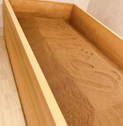ふかふかの米ぬか酵素風呂のアップ