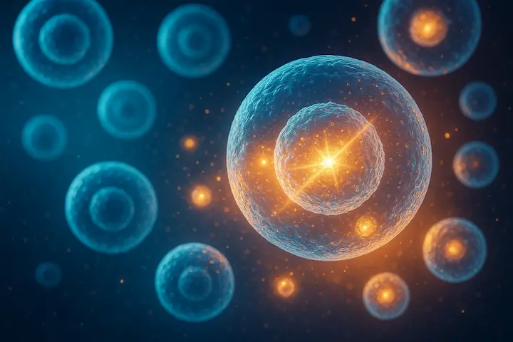 温熱刺激で活性化する細胞のイメージ