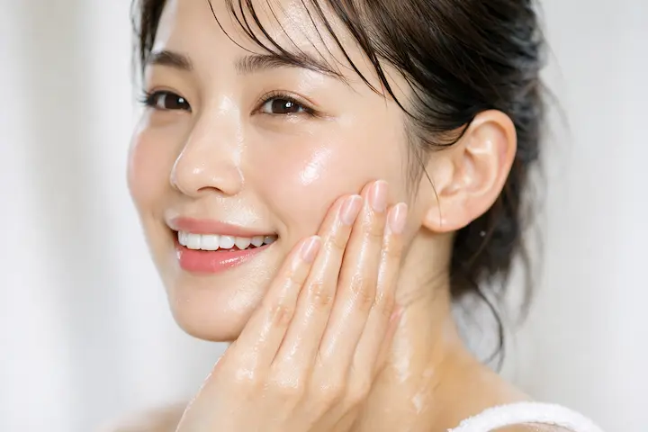 内側から発光するような透明感と潤い