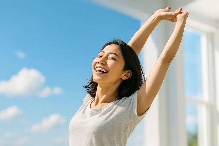 温活で手に入れるのは、前向きで元気な毎日の自分です。