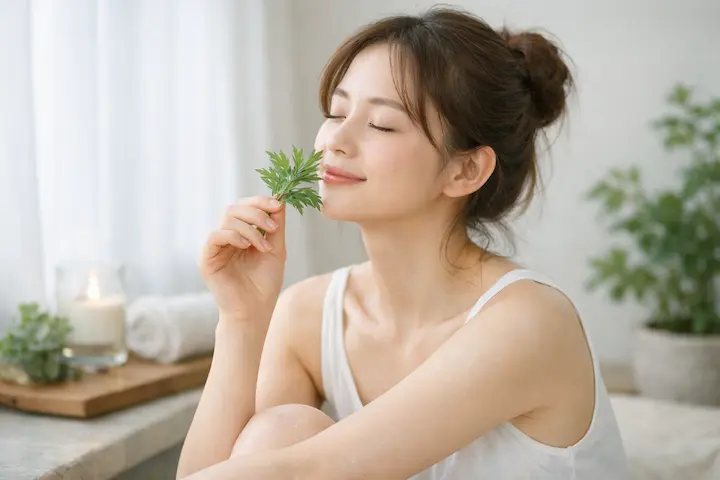 心も体も解き放たれる、よもぎ蒸しのひととき