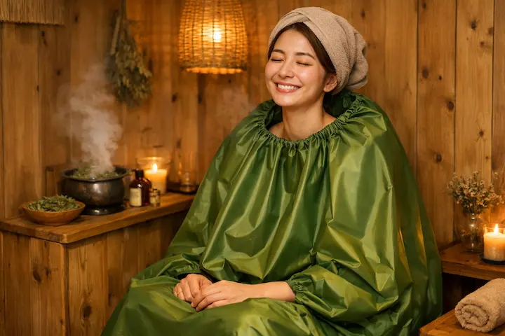 心まで温まる、よもぎ蒸しの至福の時間