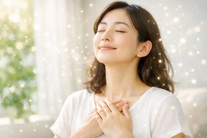 自分の呼吸を感じながら、静かに過ごす贅沢。