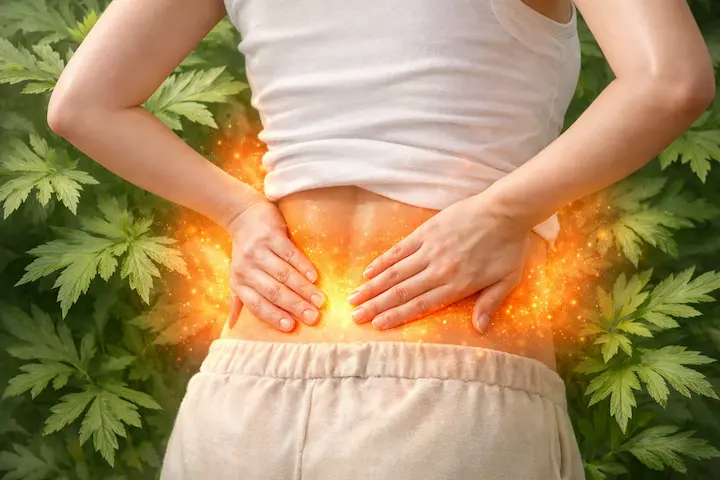 じんわりと腰を温めることで、強張った筋肉がほぐれていきます