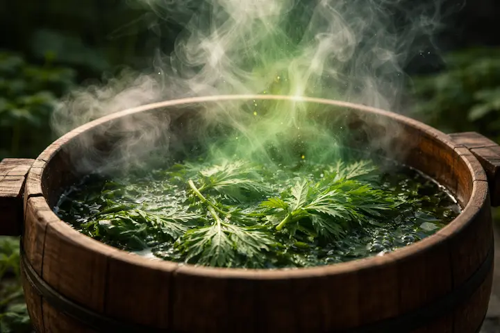 ハーブの女王・よもぎの恵みを全身で受け止めます