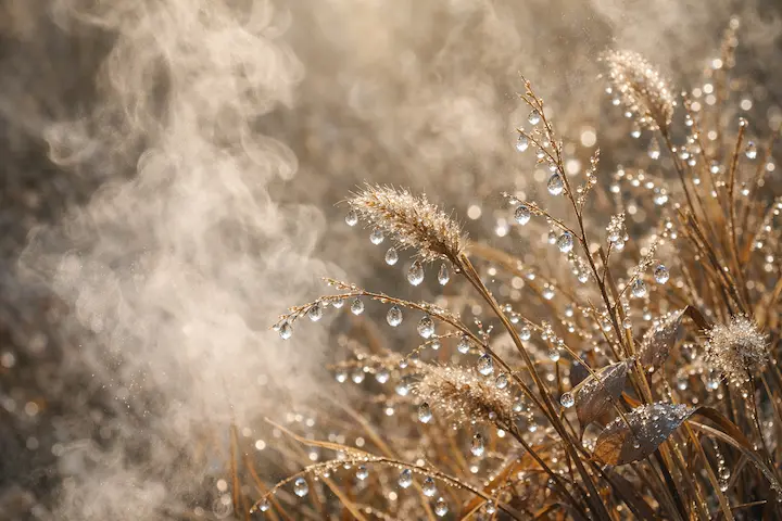 乾燥した季節、潤いの蒸気が優しく包み込みます