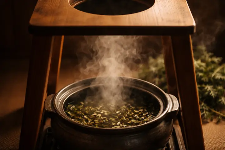 古くから愛されてきた「よもぎ」の力を全身で受け止める仕組み