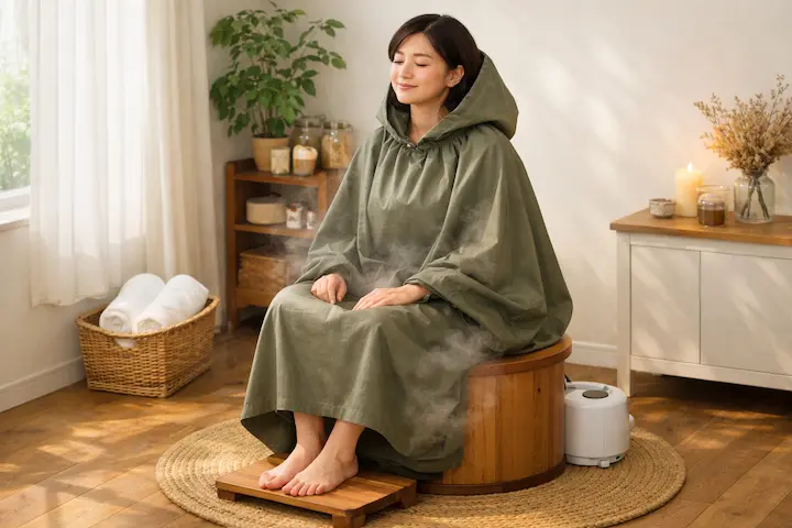 腰の違和感を優しく包み込む、よもぎ蒸しのひととき
