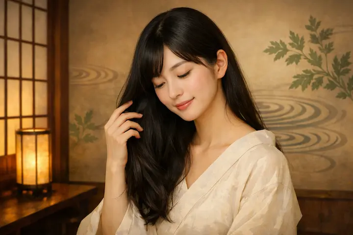 東洋の知恵では、髪は体内の充実度を表す鏡とされています