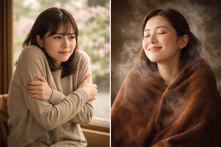 「ゾクゾク」を感じた時が、よもぎ蒸しの絶好のタイミング