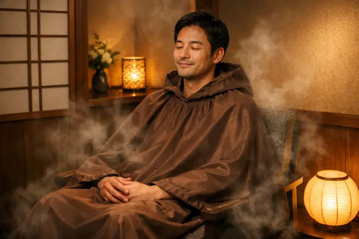 男性の新しいリフレッシュ習慣として注目される「よもぎ蒸し」