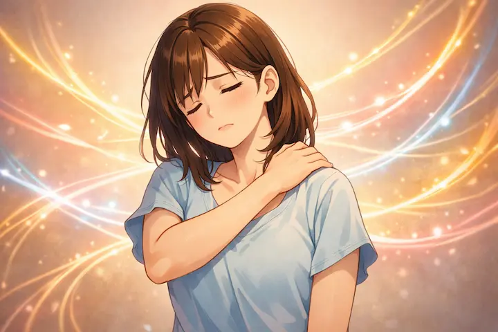 目は全身とつながっています。目の疲れを放置すると肩や首にも影響が及ぶことも。