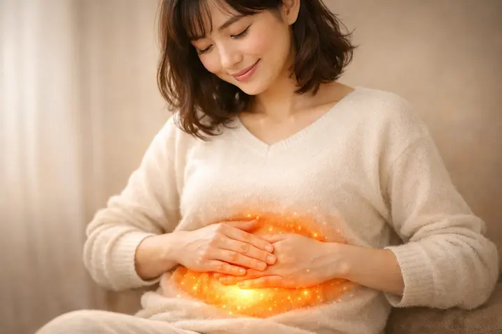 お腹の温度は、あなたの元気のバロメーターです