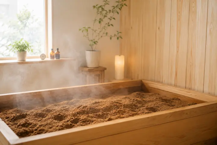 自然の恵みである発酵熱が、お体とお腹の深部まで穏やかに熱を届けます