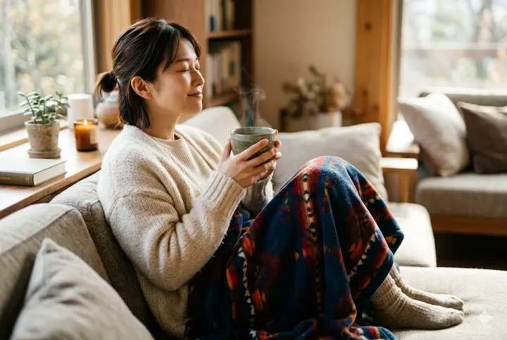 内側からポカポカ温まると、表情も自然と明るくなります。