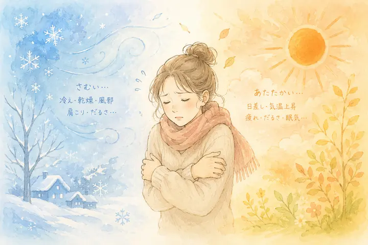 気温の変化に対応しようと頑張る体をいたわる大切さ