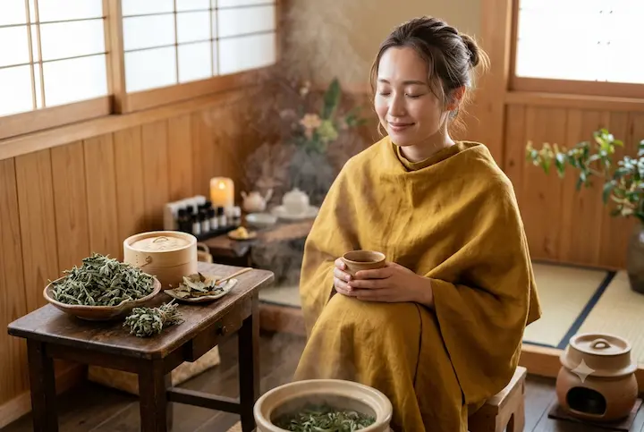 温かな蒸気がお肌を包み込み、毛穴の奥からスッキリと整えます
