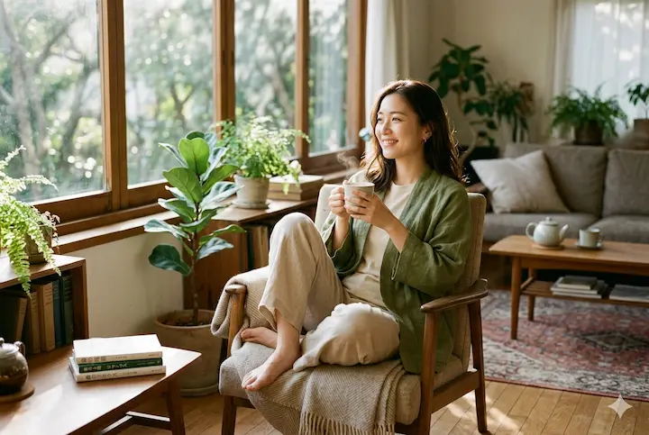 心身ともにリフレッシュした後は、新しい自分に出会えたような軽やかさに