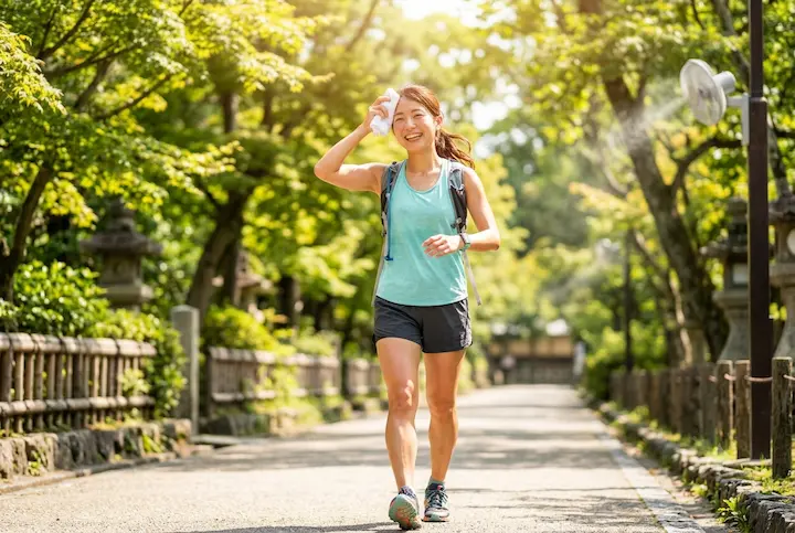 効率よく汗をかける体質が、熱中症のリスクを遠ざけます