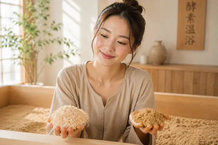 ひのきと米ぬか、それぞれの個性がお肌を優しくケアします