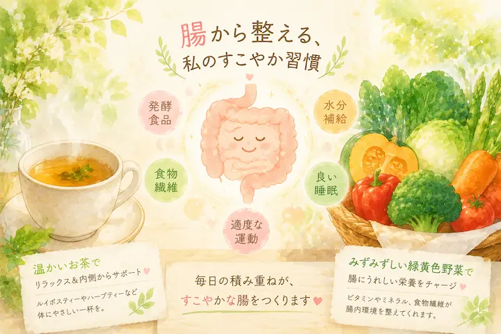 体の深部から内臓を温めることが、お腹の健やかな動きを呼び覚ます鍵になります
