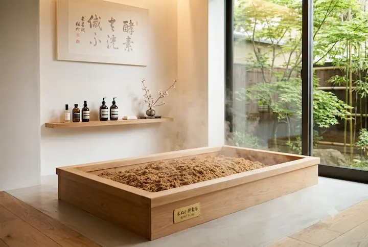 お一人お一人のお体の状態に寄り添い、優しく芯から温まるのが酵素風呂の魅力です